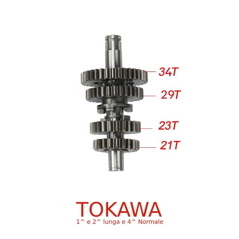 Arbre de boîte secondaire pour YX - ZR1 - 1re et 2e longues et 4e normale (Tokawa)