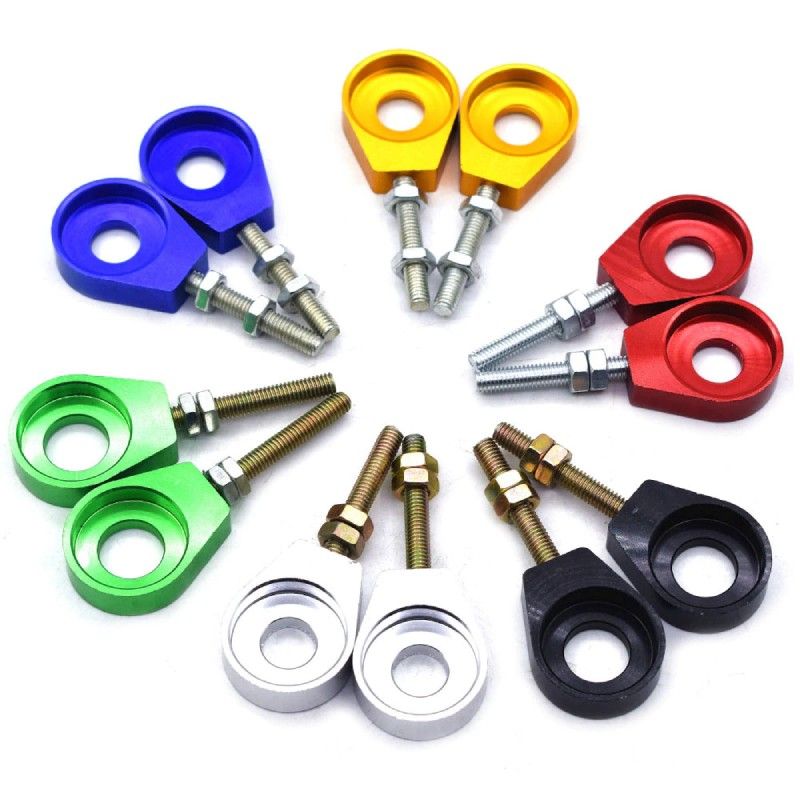 Tendeur de chaîne, réglages de chaîne pour Pitbike de 12 mm 110 - 125 - 140 cc de 12 – Argent