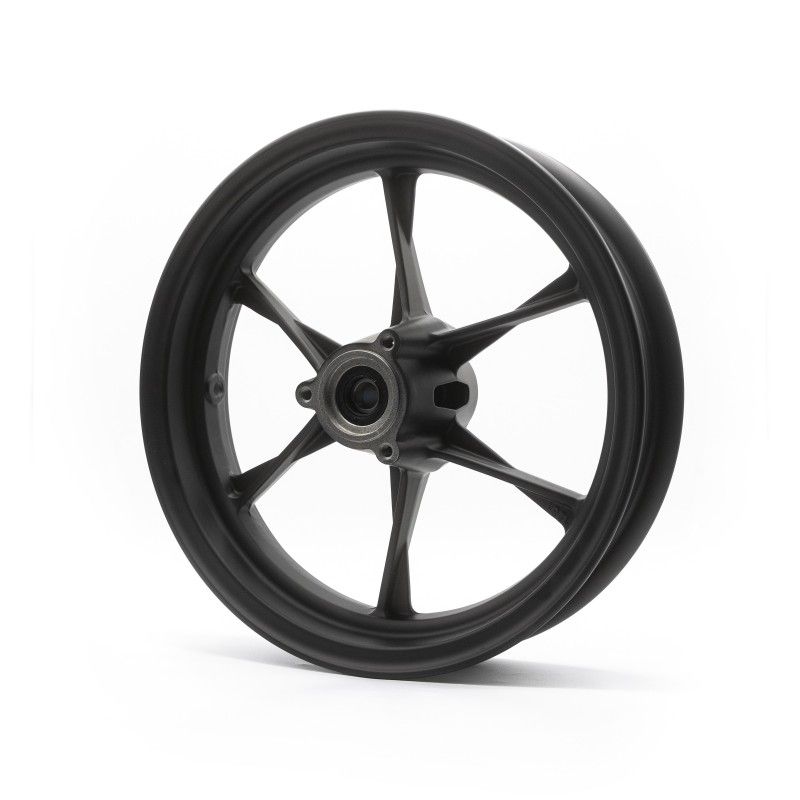 Jante 2.50 3 trous Pitbike Motard 12" VMC Superlight Roulement 15 mm – Noir