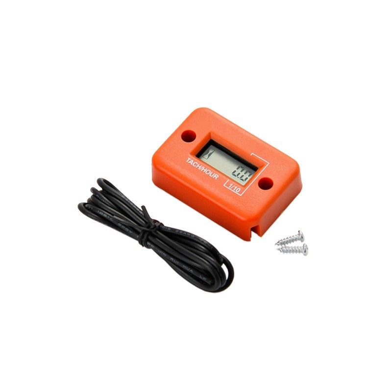Compteur d'heures numérique pour moteurs 2/4 temps Pitbike MiniGP – Orange