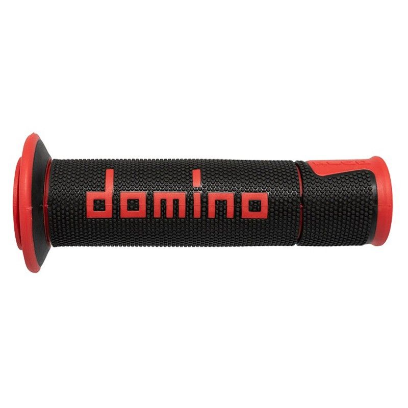 Paire de poignées noir/rouge Road-Racing DOMINO réf. A45041C4240B7-0