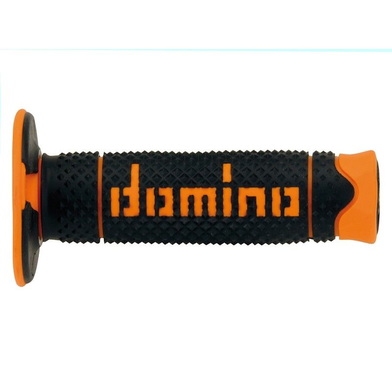 Paire de poignées noir/orange off-road DOMINO réf. A26041C4540A7-0