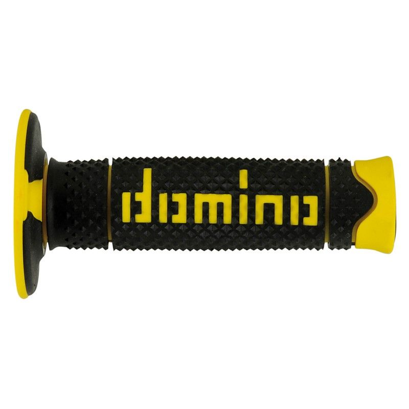 PAIRE DE POIGNÉES NOIR/JAUNE OFF-ROAD DOMINO réf. A26041C4740A7-0