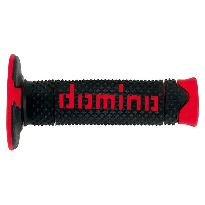 PAIRE DE POIGNÉES NOIR/ROUGE OFF-ROAD DOMINO réf. A26041C4240A7-0