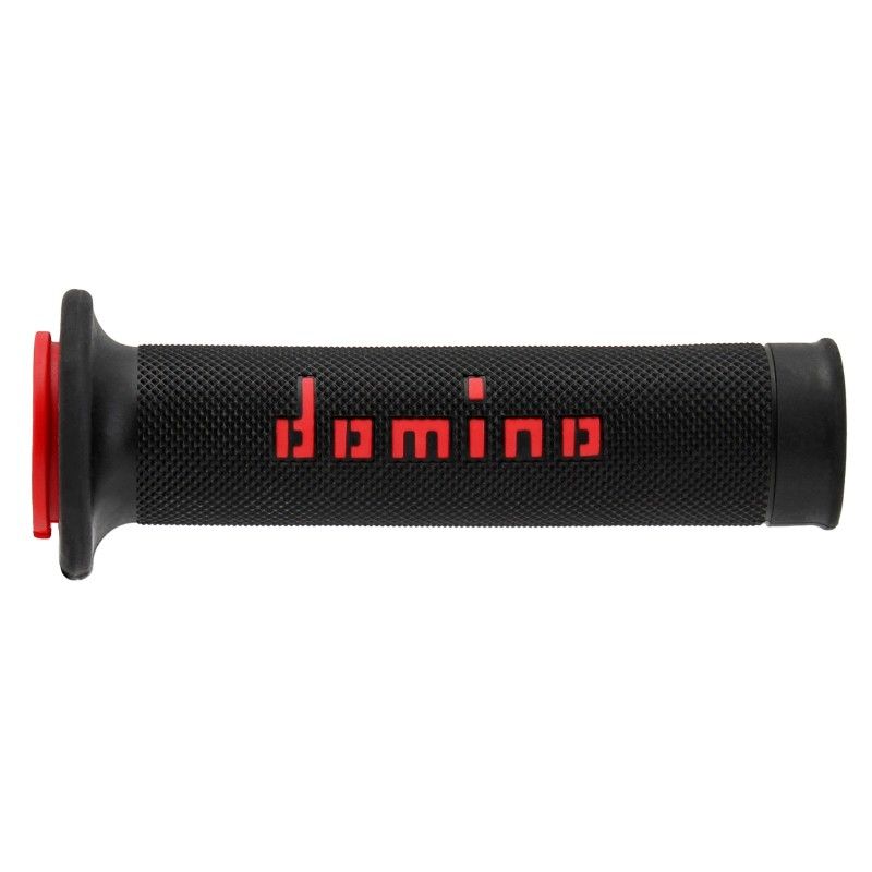 Paire de poignées noir/rouge Road-Racing DOMINO réf. A01041C4240B7-0