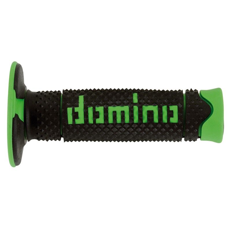 PAIRE DE POIGNÉES NOIR/VERT OFFROAD DOMINO réf. A26041C4440A7-0