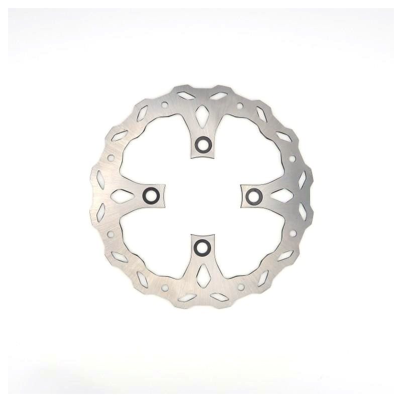 Disque de frein 220 mm fixe croisé 4 trous en fer pour Pitbike / Cross