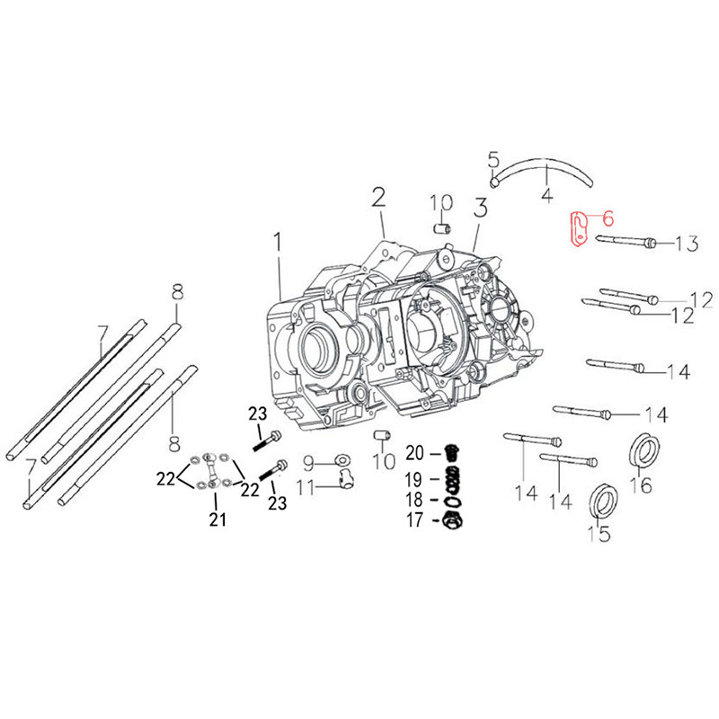 Butée de tuyau de reniflard en plastique pour moteur YX / GPX