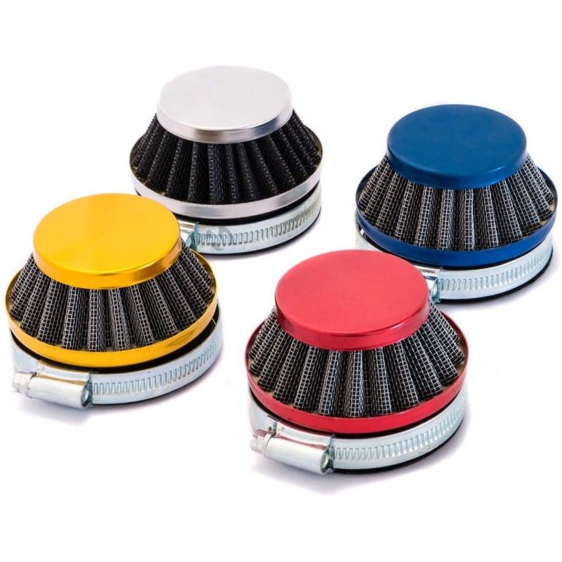 Filtre à air Racing pour carburateurs 14 mm raccord 58mm – Rouge