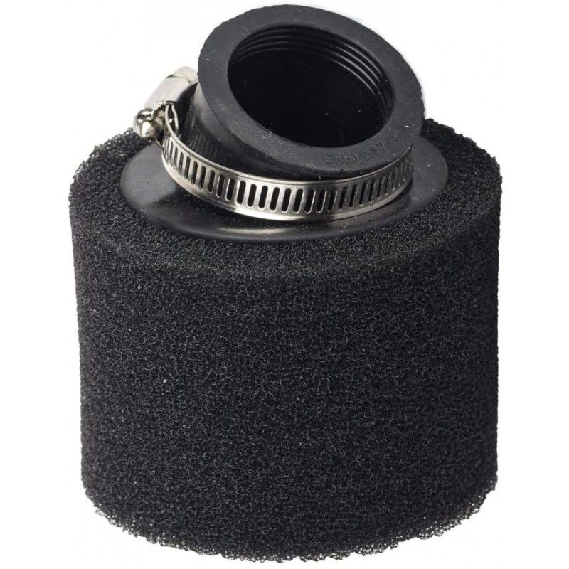 Filtre à air en mousse double couche 32 mm coudé pour carburateur pit bike