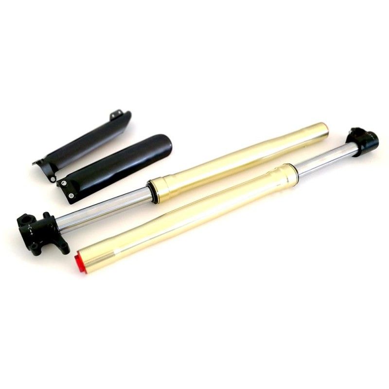 Fourches hydrauliques k2 pour pitbike, 730 mm