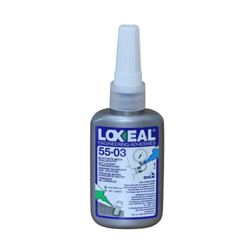 FREIN-FILET LOXEAL 55-03 HOMOLOGUÉ GAZ ET EAU RÉSISTANCE MOYENNE - 50ML