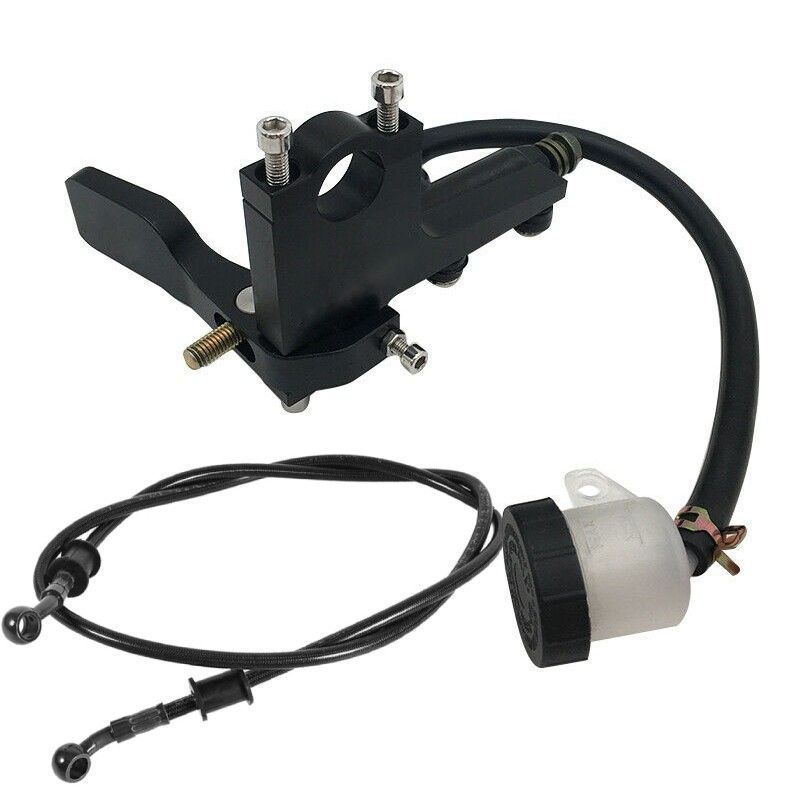Frein arrière au pouce complet pour Pitbike Minigp Ovhale Motard - Durite de 130 cm