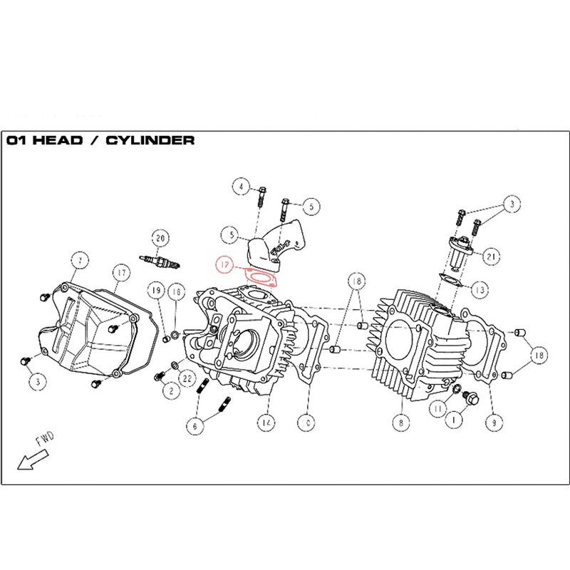 Joint de collecteur DAYTONA 190 - 86405