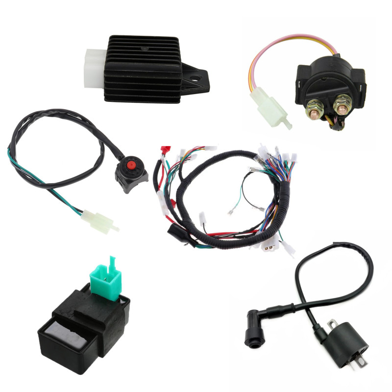 Kit installation électrique avec démarreur pour Pitbike