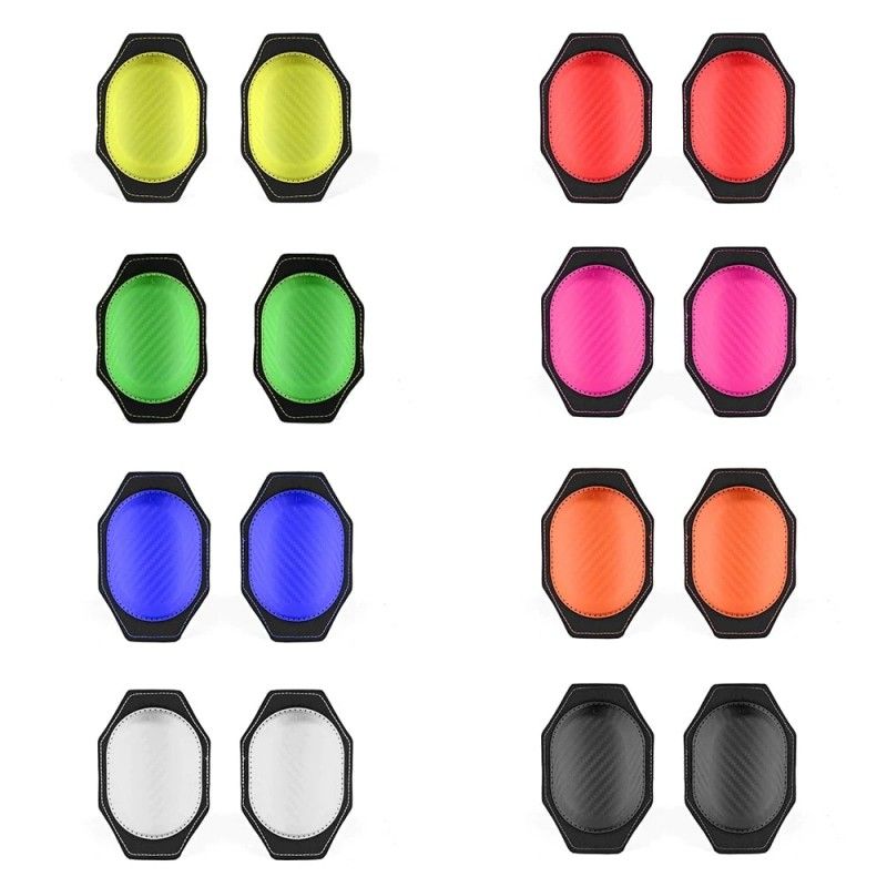 Knee slider genouillères sliders de moto avec velcro – Orange fluo