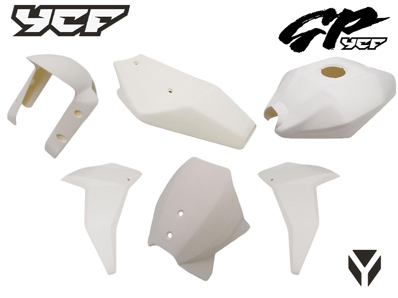 Kit plastique Mini GP blanc