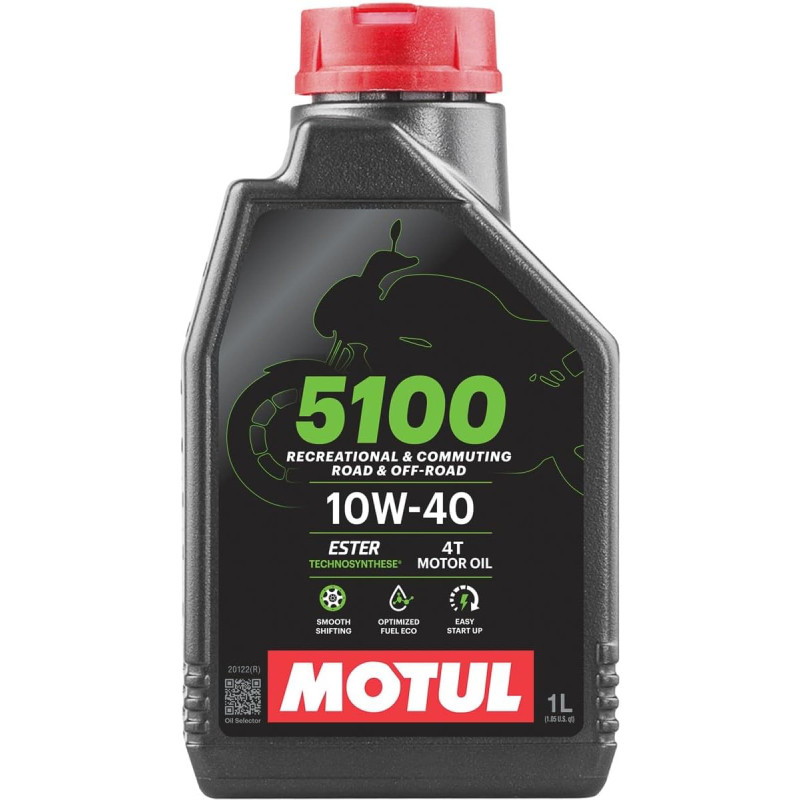 Huile moteur Motul 5100 10W-40 4T 1 litre