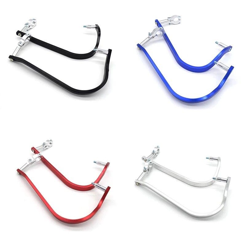 Protège-mains en acier pour Pitbike et Cross - Fixation 28 mm – Rouge