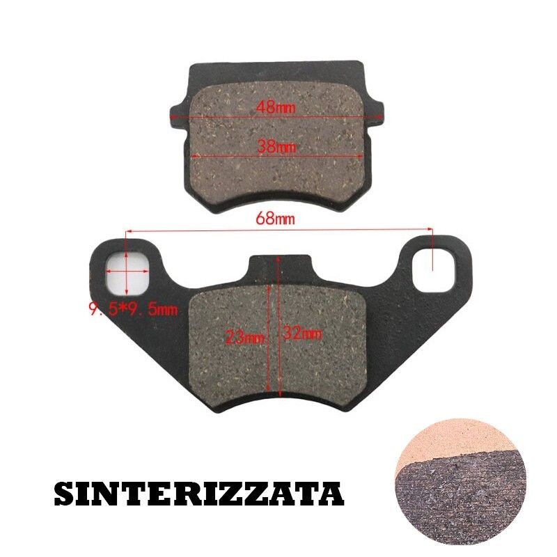 Plaquettes de frein pour Pitbike 50 - 250 cc Mod. 10 frittées