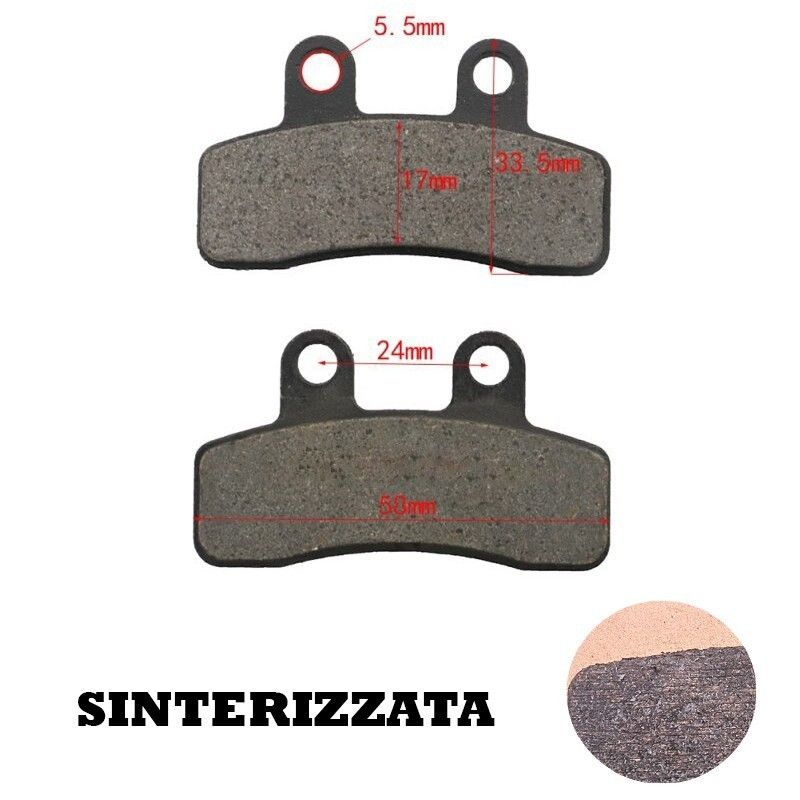 Plaquettes de frein pour Pitbike 50 - 250 cc mod. 4 frittées
