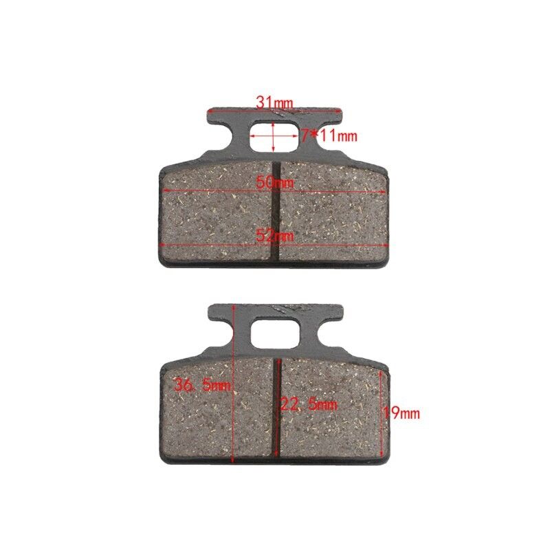 Plaquettes de frein pour Pitbike 50 - 250 cc mod. 1 organiques
