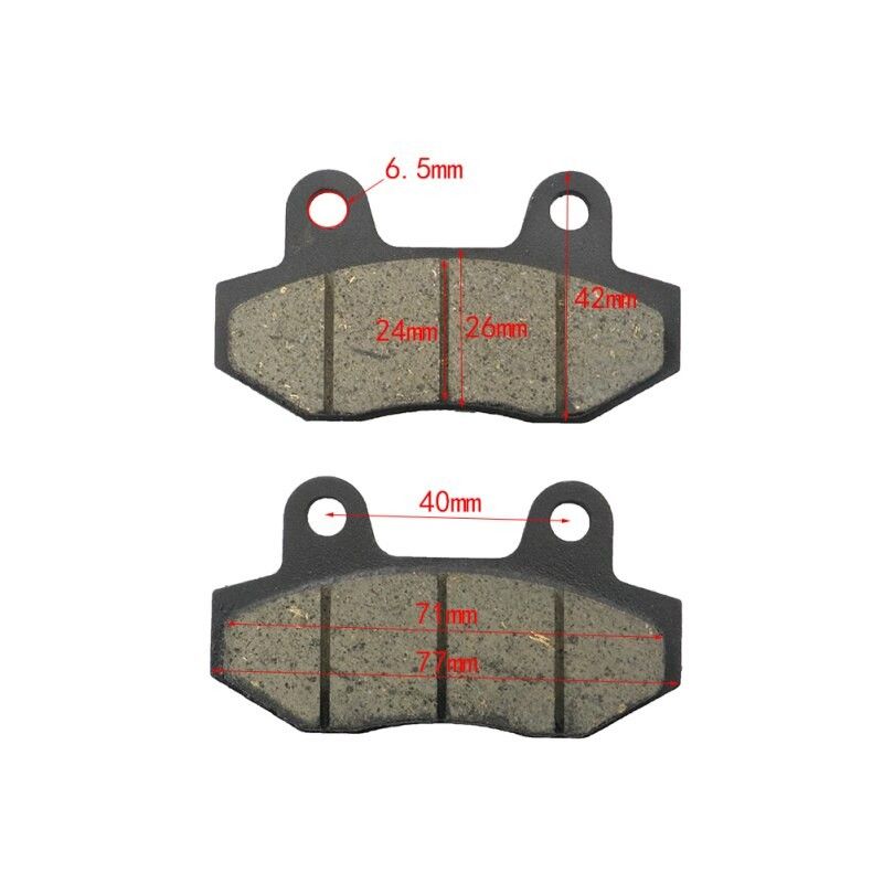 Plaquettes de frein pour Pitbike 50 - 250 cc Mod. 3 organiques CH