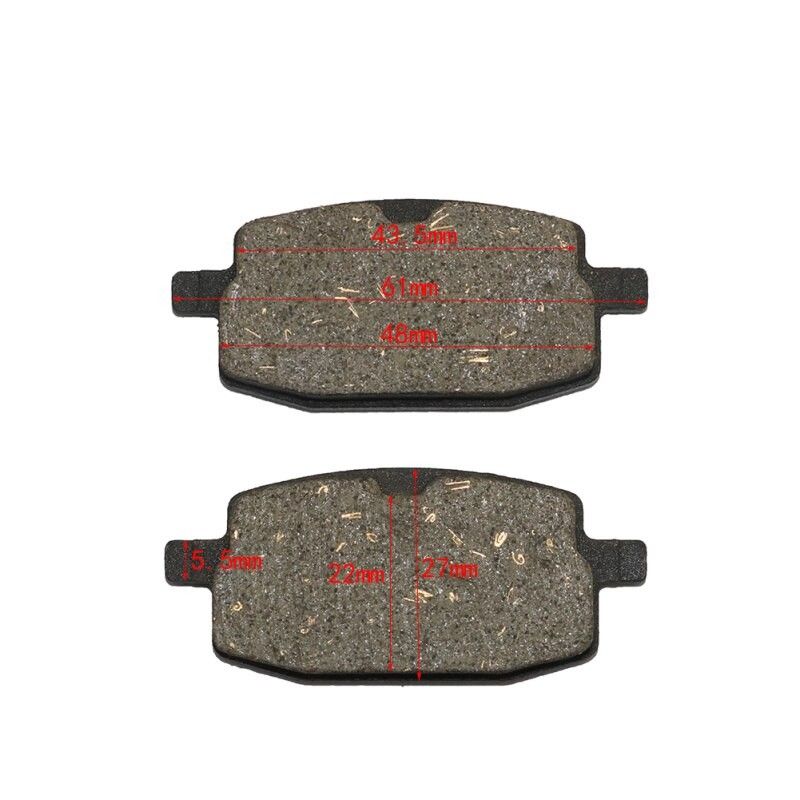 Plaquettes de frein pour Pitbike 50 - 250 cc Mod. 5 organiques
