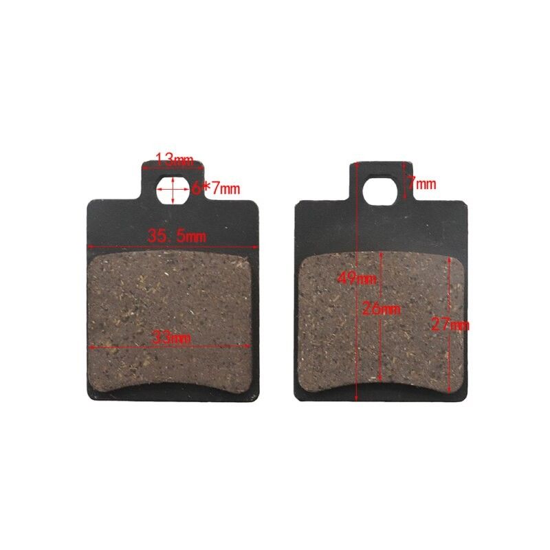 Plaquettes de frein pour Pitbike 50 - 250 cc Mod. 8 organiques