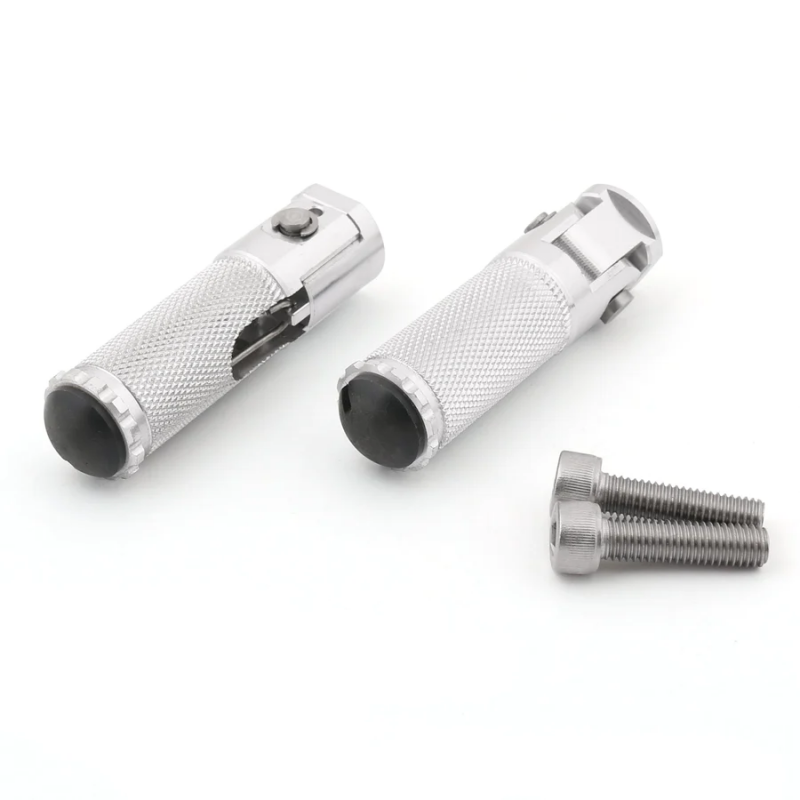 Repose-pied rabattable pour Pitbike Minigp en CNC – Argent