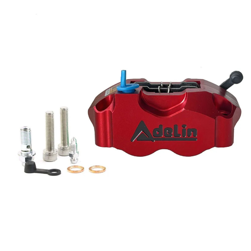 Étrier de frein radial Adelin ADL-1 4 pistons entraxe des trous 82mm – Or