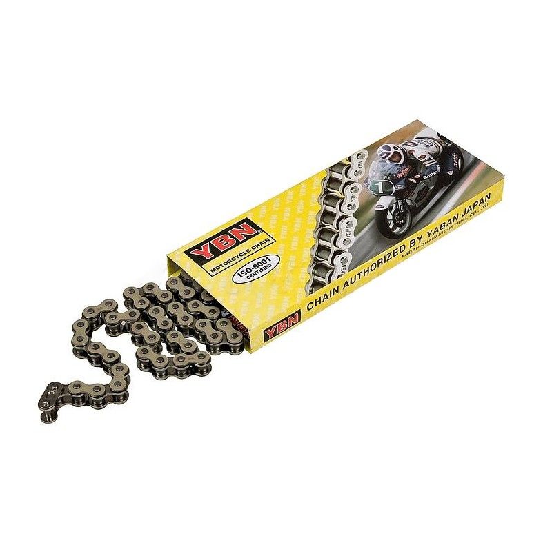 Chaîne pour Pitbike YBN 420H - G2 pas 420 - 120 maillons or – Rouge