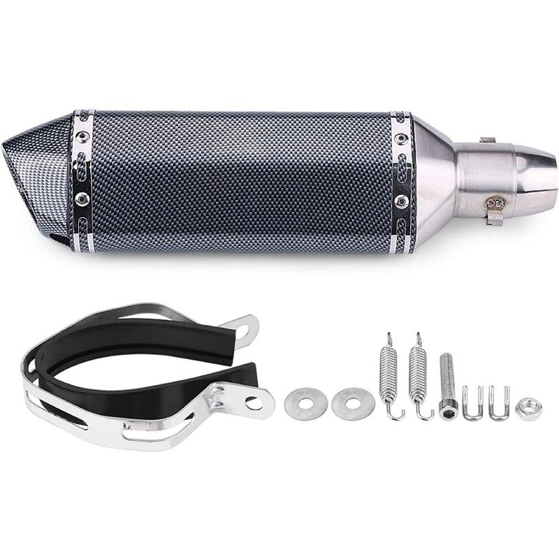 Échappement pour pitbike 36-51 mm avec db killer carbone