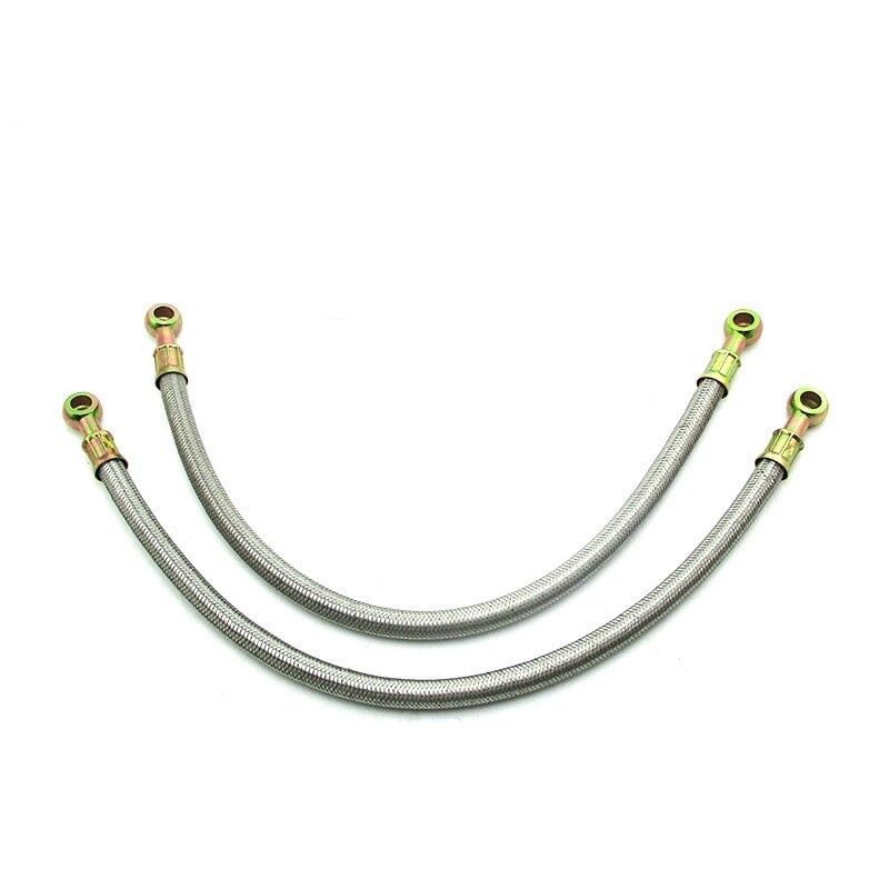 Durites d'huile de radiateur tressées raccord 8 / 10 mm - 80 CM
