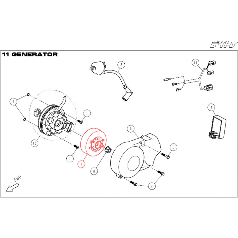 Volant d'allumage DAYTONA 775 FSM 190 - 88127