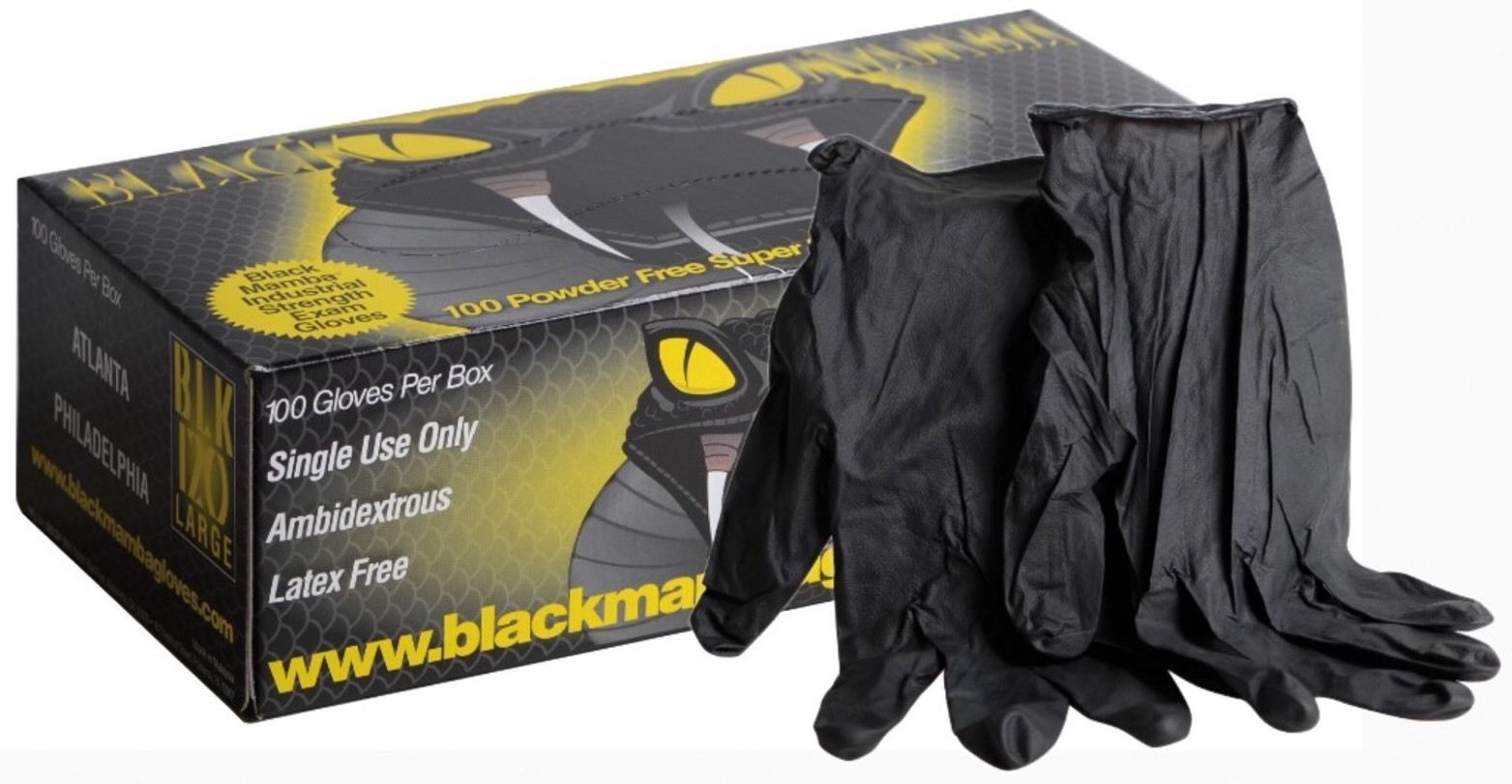 100 Gants atelier Taille S BLACK MAMBA