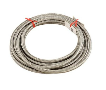 5m Durite Essence 6x10,5mm - INOX Tressé HAUTE QUALITE