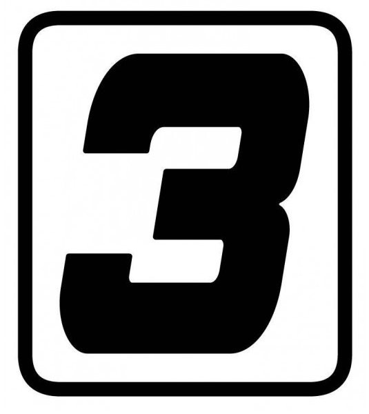 AUTOCOLLANT NUMERO "3" BARRACUDA