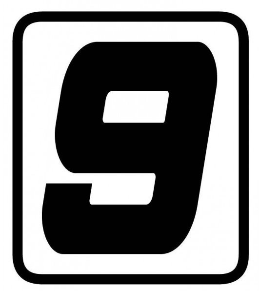 AUTOCOLLANT NUMERO "9" BARRACUDA