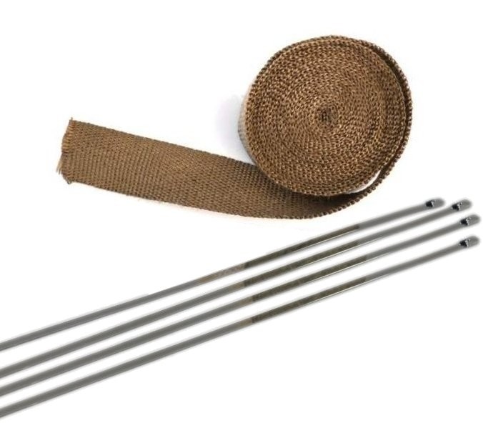 BANDE THERMIQUE ECHAPPEMENT BRONZE (50mm de largeur)