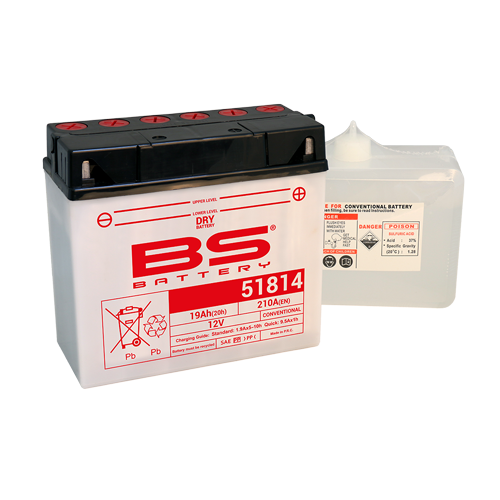 Batterie 51814 (avec pack acide) BS BATTERY