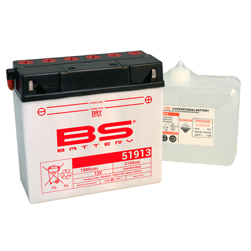 Batterie 51913 (avec pack acide) BS BATTERY