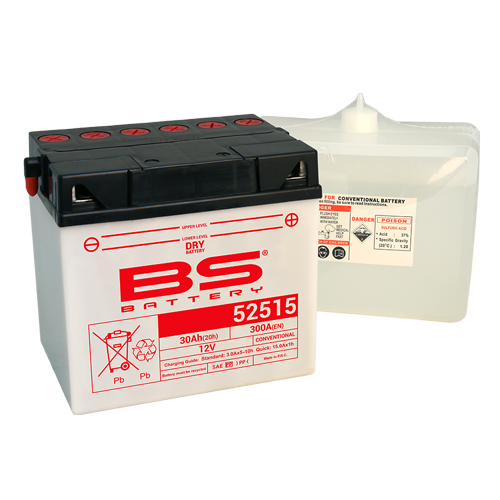 Batterie 52515 (avec pack acide) BS BATTERY