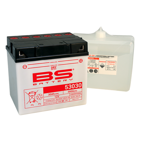 Batterie 53030 (avec pack acide) BS BATTERY