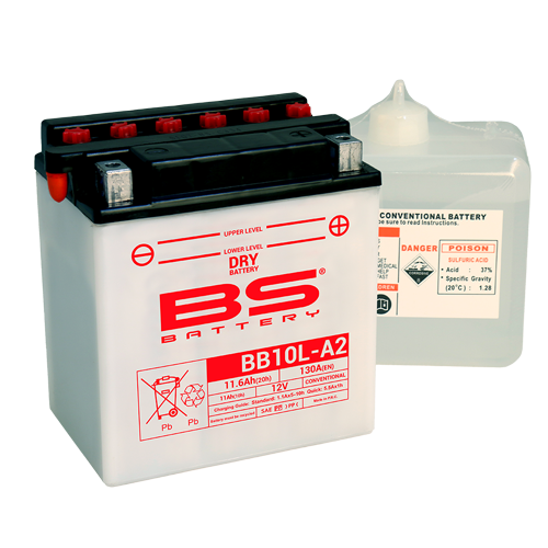 Batterie BB10L-A2 (avec pack acide) BS BATTERY
