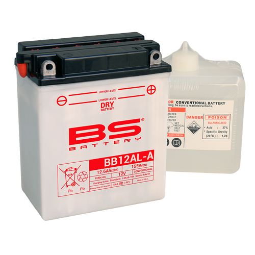 Batterie BB12AL-A (avec pack acide) BS BATTERY