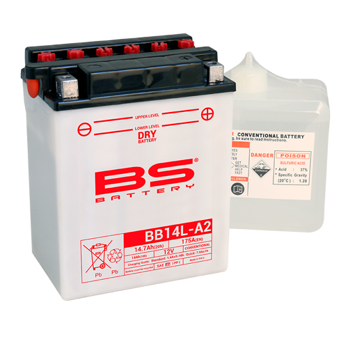 Batterie BB14L-A2 (avec pack acide) BS BATTERY