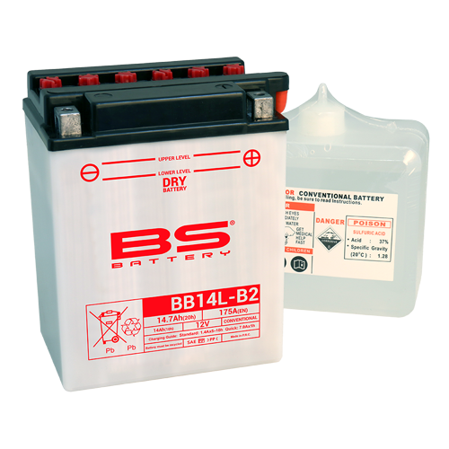 Batterie BB14L-B2 (avec pack acide) BS BATTERY
