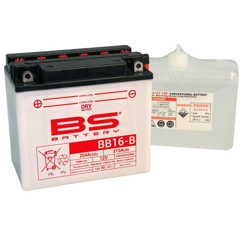 Batterie BB16-B (avec pack acide) BS BATTERY