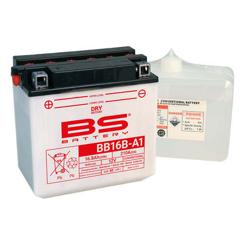 Batterie BB16B-A1 (avec pack acide) BS BATTERY
